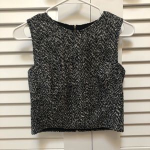 Theory Pagia Tweed Crop Top